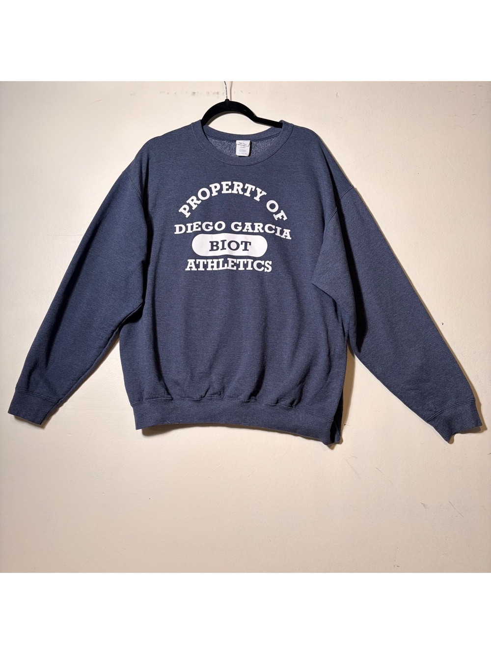 Diego Garcia BIOT Athletics Crewneck Sweatshirt Mens XL Military